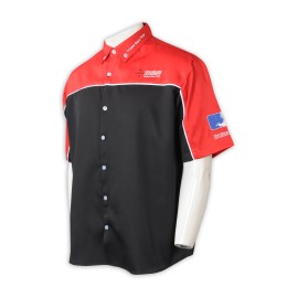 D342  訂製Polo拼色工業制服   個人設計繡花logo  工業制服工廠  黑色拼紅色  美國   D342  訂製Polo拼色工業制服   個人設計繡花logo  工業制服工廠  黑色拼紅色  美國